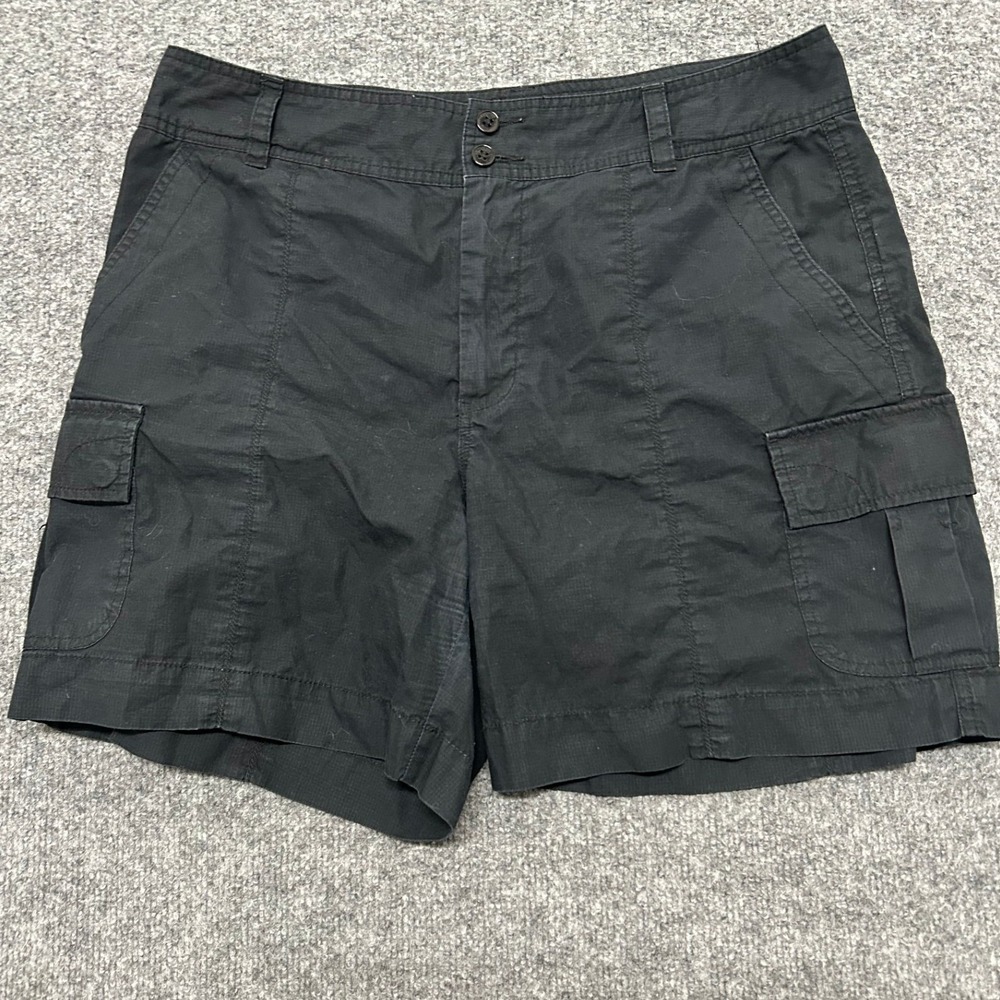 Lauren Ralph Lauren Cargo Shorts Womens Size 12 Black Ripstop Cotton Outdoor